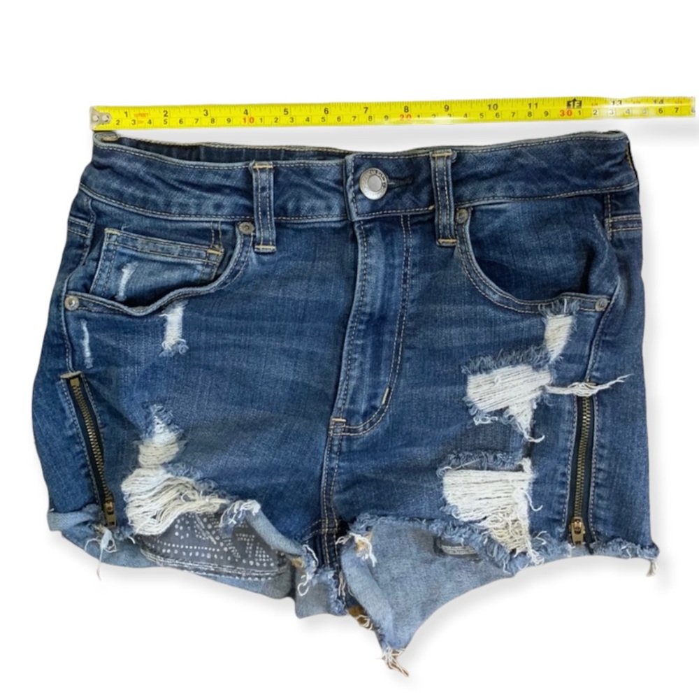 American Eagle Outfitters Super Hi-Rise Shortie with Side Zip Size 6 - Picture 5 of 6